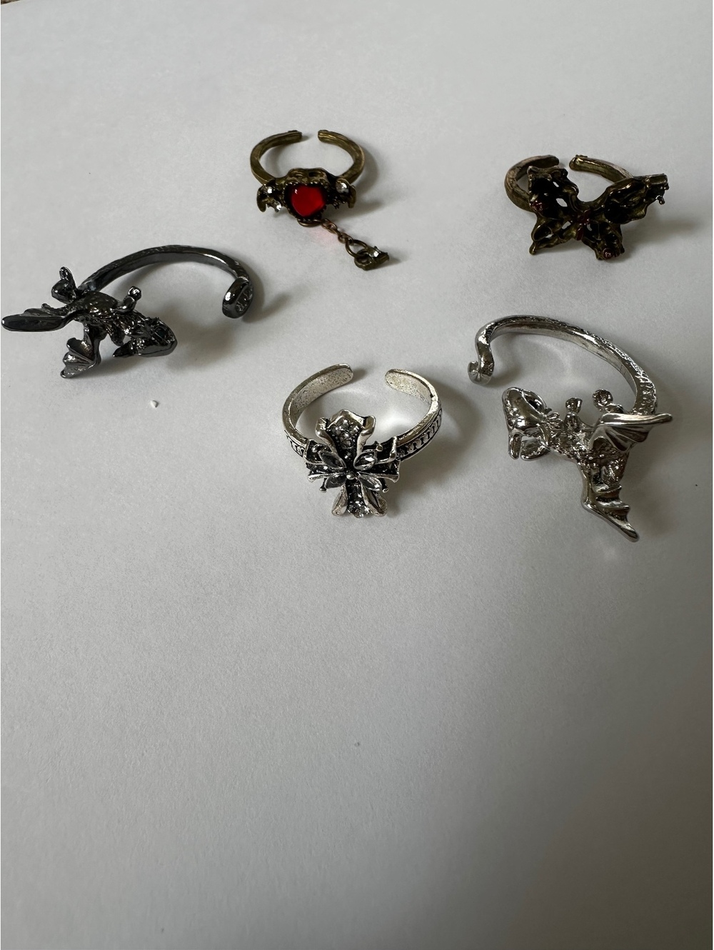 5 pcs adjustable rings